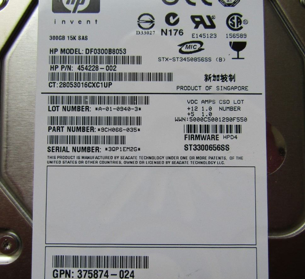 Жесткий диск HP 300Gb 15K DP SAS 3.5" (700937-001)