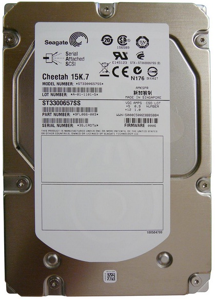 Жесткий диск Seagate 300Gb 15K SAS 3.5'' (ST3300657SS)