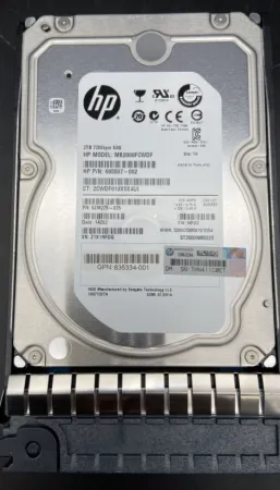 Жесткий диск HPE 2Tb 7.2K 6Gb/s SAS 3.5” (AW590A)