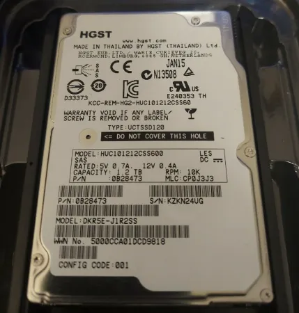 Жесткий диск Hitachi 1.2Tb 10K 6Gb/s SAS 2.5" (3282390-S)