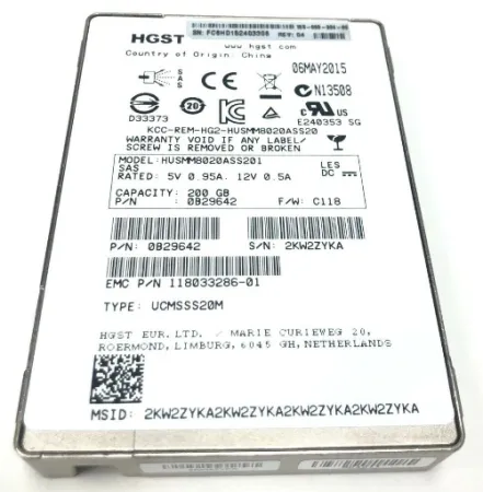 Диск EMC 400GB 2.5in SSD for VNX (005052152)