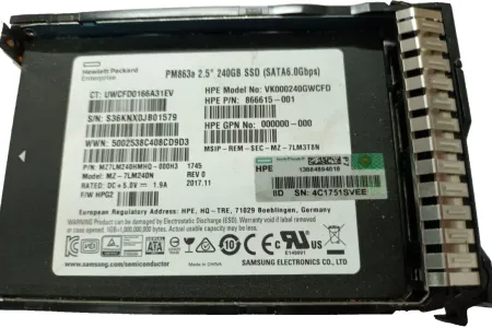 Твердотельный накопитель HPE 240Gb SATA 6Gb/s 2.5" RI (868924-001)