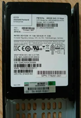 Твердотельный накопитель HPE 480Gb 12Gb/s SAS 2.5" (874429-002)
