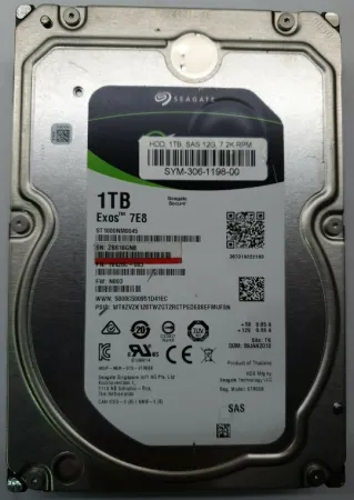 Жесткий диск Seagate 1Tb 7.2K 12Gb/s SAS 3.5" (ST1000NM0045)