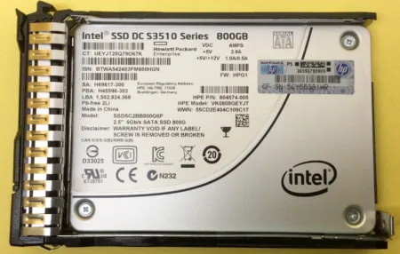 Твердотельный накопитель HPE 800Gb 6Gb/s SATA 2.5'' RI SFF SC (804574-005)