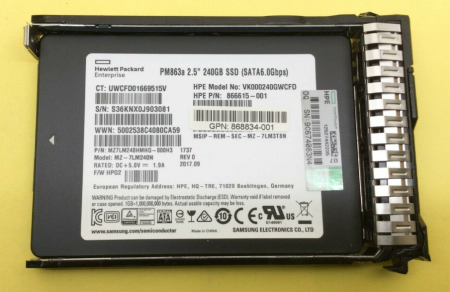 Жесткий Диск SSD HP 480Gb U600 6G SATAIII 2,5 For Gen7 Gen8 Gen9(805364-001)