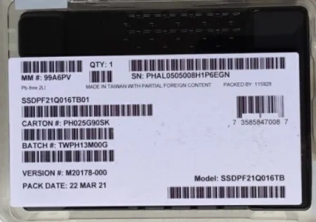 Твердотельный накопитель Intel Optane DC P5800X 1600Gb (SSDPF21Q016TB01)