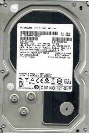 Жестий диск Hitachi 3Tb 7.2K 6Gb/s SATA 3.5" для ISILON (0F15328)