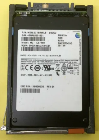 Твердотельный накопитель EMC 7.68Tb 6Gb/s SAS 2.5'' (D3F-2SFXL2-7680)