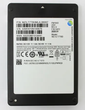 Твердотельный накопитель Samsung 7.68Tb 12Gb/s SAS 2.5'' (MZ-ILT7T60)
