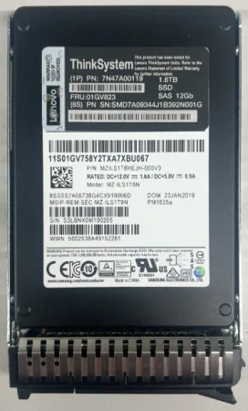 Твердотельный накопитель Lenovo ThinkSystem 2.5 PM1635a 1.6Tb 12Gb/s SAS 2.5" (7N47A00119)