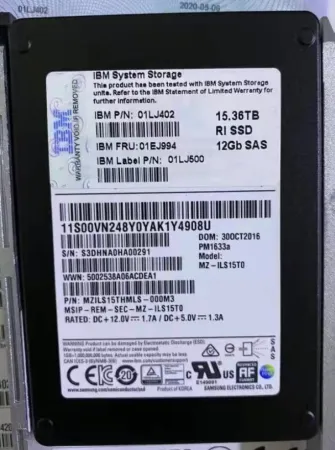 Твердотельный накопитель IBM 15.36Tb 12Gb/s SAS 2.5" RI (2076AHHD)