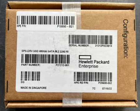 Твердотельный накопитель HPE 480Gb 6Gb/s SATA M.2 2280 RI (P27212-001)