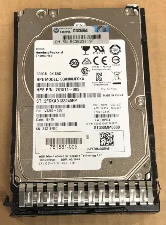 Жесткий диск HPE 300Gb 10K SAS 2.5'' (876936-003)