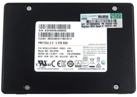 Твердотельный накопитель Samsung 3.2Tb SATA 2.5" (MZWLL3T2HMJP-00003)
