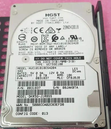 Жесткий диск Hitachi 1.8Tb 10K SAS 2.5'' для DB60 (DKR5G-J1R8SS)