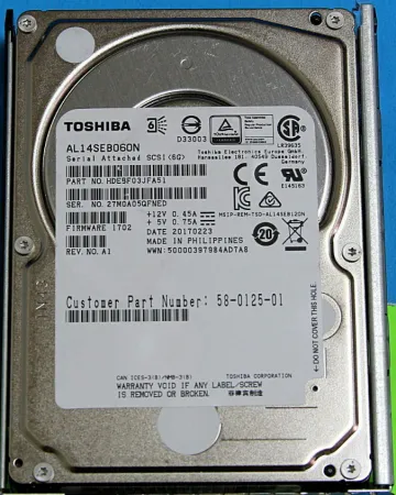 Жесткий диск Toshiba 600Gb 12Gb/s 10K SAS 2.5" (AL14SEB060N)