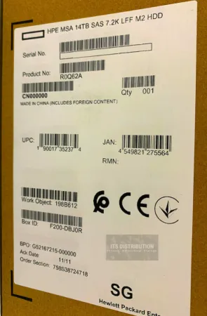 Жесткий диск HPE MSA 14Tb 7.2K 12Gb/s SAS 3.5" (R0Q62A)