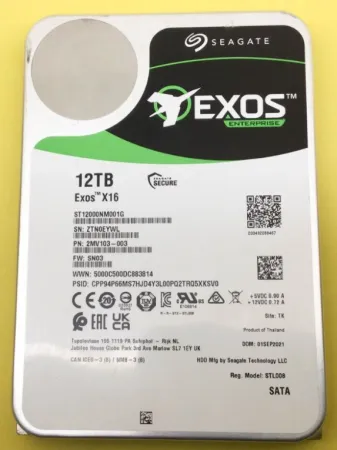Жесткий диск Seagate Exos X16 12Tb 7.2K 6Gb/s SATA 3.5" (2MV103-003)