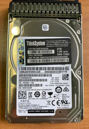 Жёсткий диск Lenovo ThinkSystem 2Tb 7.2K 12Gb/s SAS 2.5'' (00YK024)