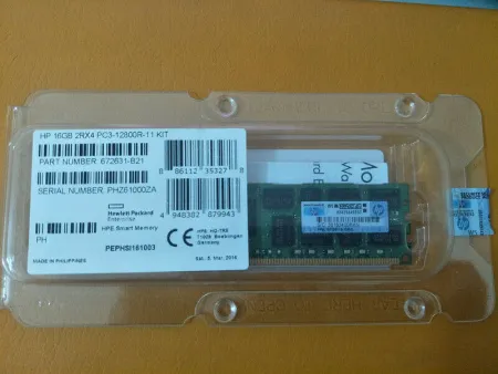 Оперативная память HP 16Gb PC3-12800 DDR3 (708641-B21)