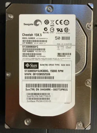 Жесткий диск Sun 300Gb 15K 4Gb/s FC 3.5'' (540-7156)
