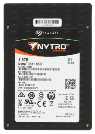Твердотельный накопитель Seagate 1.6TB 12G SAS 2.5" (XS1600LE70104)