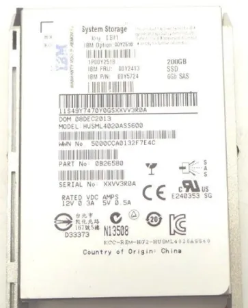 Твердотельный накопитель IBM 200Gb 6Gb/s SAS 2.5" (00Y2413)