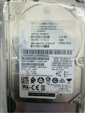 Жесткий диск IBM (Lenovo) 1.8Tb 10K 12Gb/s SAS 2.5'' (01NN120)