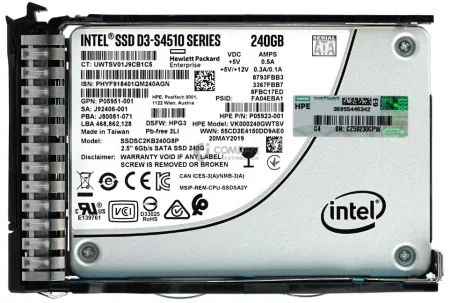 Твердотельный накопитель HPE 240Gb 6Gb/s SATA 2.5" (P08565-001)