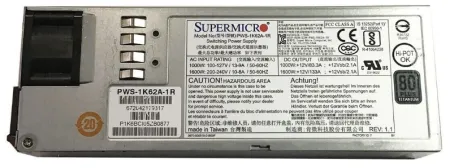 Блок питания Supermicro 1000W 1U (PWS-1K62A-1R)