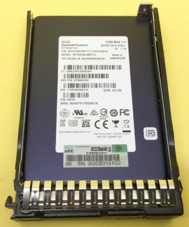Твердотельный накопитель HPE 480Gb 6Gb/s SATA 2.5" (875863-001)