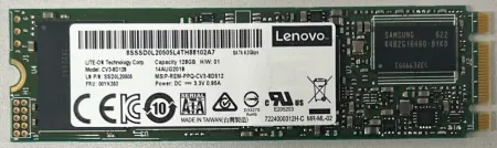 Твердотельный накопитель Lenovo 128Gb 6Gb/s SATA M.2 (7N47A00130)