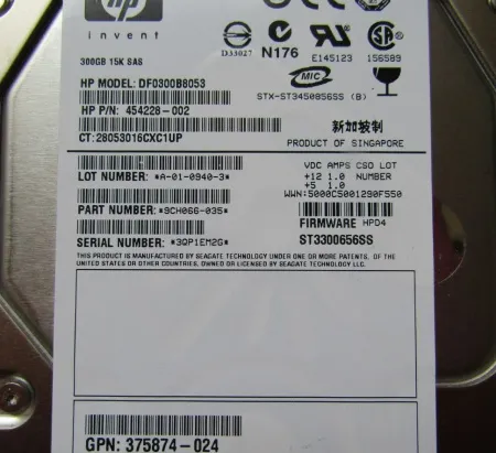 Жесткий диск HP 300Gb 15K DP SAS 3.5'' (432146-001)