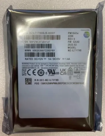 Твердотельный накопитель Samsung 1.92Tb 12Gb/s SAS 2.5'' (MZILT1T9HBJR-00007)