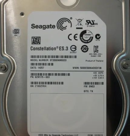 Жесткий диск Seagate 2TB 7.2K SATA 3.5'' (ST2000NM0033)