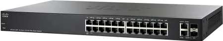 Коммутатор Cisco 24-Port 10/100 PoE (SF220-24P)