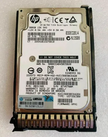 Жесткий диск HPE 300Gb 15K 12Gb/s SAS 2.5'' (EH0300JDYTH)