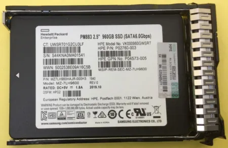 Твердотельный накопитель HPE 960Gb 6Gb/s SATA 2.5'' (P02760-003)