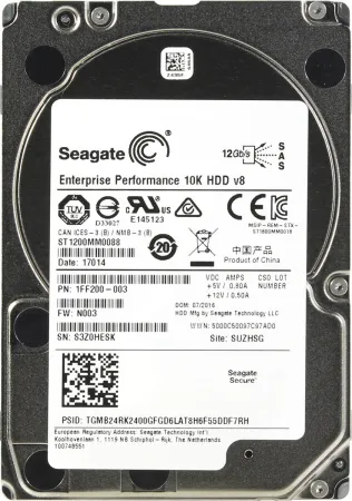 Жесткий диск Seagate 1.2Tb 10K 2.5" SAS (ST1200MM0088)