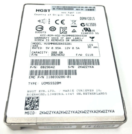 Диск EMC 2TB 7.2K 3.5in 6G SAS HDD for VNX (005052464)