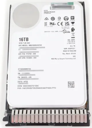 Жесткий диск HPE 16Tb 7.2K 12Gb/s SAS 3.5'' (MB016000JWZHE)