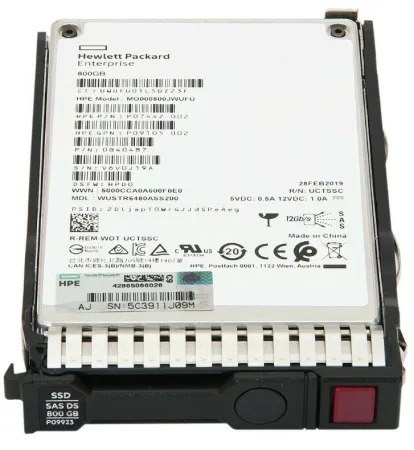 Твердотельный накопитель HPE 800Gb 12Gb/s SAS 2.5" (MO000800JWUFU)
