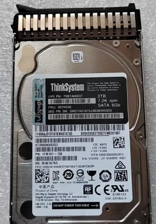 Жесткий диск Lenovo 2Tb 7.2K 6Gb/s SATA 2.5'' (00YK026)
