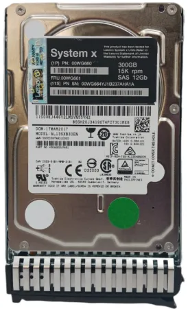 Жесткий диск Lenovo 300Gb 15K 12Gb/s SAS 2.5'' (00WG661)