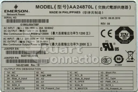 Блок питания Emerson 2000W (AA24870L)