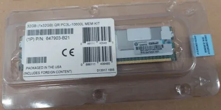 Оперативная память HPE 32Gb PC3L-10600L DDR3-1333 (647654-081)
