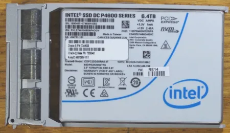 Твердотельный накопитель Oracle Sparc T8-1 6.4Tb NVMe intel P4600 2.5" (7335940)