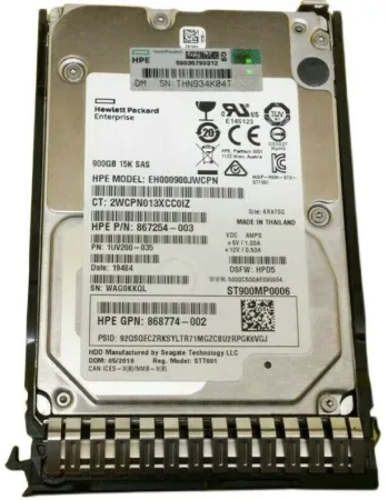 Жесткий диск HPE 900Gb 15K 12Gb/s SAS 2.5'' (870761-B21)