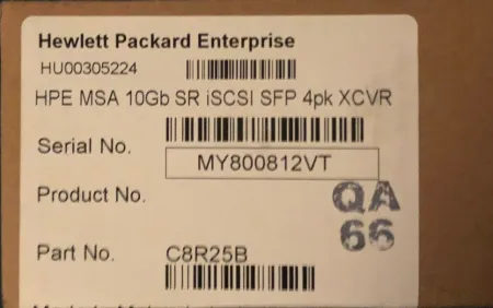 Трансиверы HPE MSA 2050 10Gb SR iSCSI SFP+ 4 Pack (C8R25B)